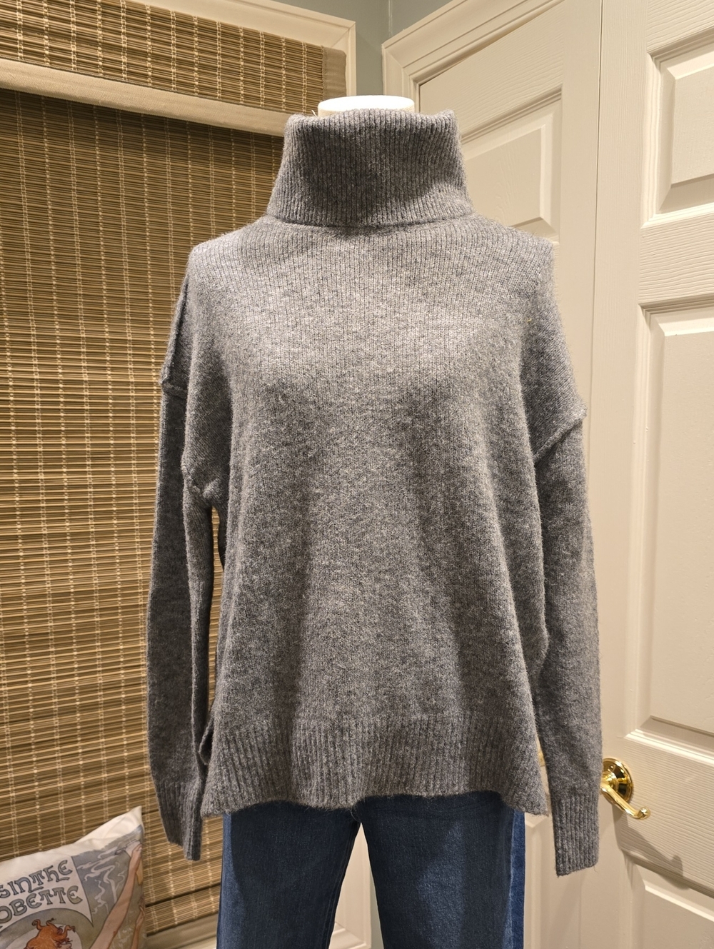 Karen Kane Lightweight Gray Turtleneck Sweater